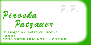 piroska patzauer business card